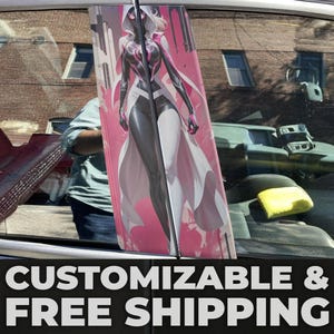 Gwen Spider Pink (37) - Customizable Car Livery Pillar Decal Sticker Wrap | Auto Exterior Side Door Panel Sticker Decal - Fits Any Vehicle