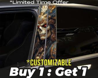 Death Jury - Customizable Car Livery Pillar Decal Sticker Wrap | Auto Exterior Side Door Pillar Panel Sticker Decal - Fits Any Vehicle