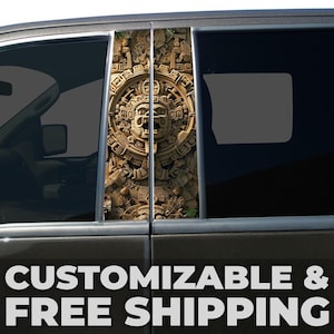 Jungle Door - Customizable Car Livery Pillar Decal Sticker Wrap | Auto Exterior Side Door Pillar Panel Sticker Decal - Fits Any Vehicle