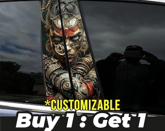 Customizable Car Pillar Decal – Automotive Exterior Sticker Wrap