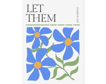 Let Them Theory Mel Robbins Poster, Motivational Wall Art ...