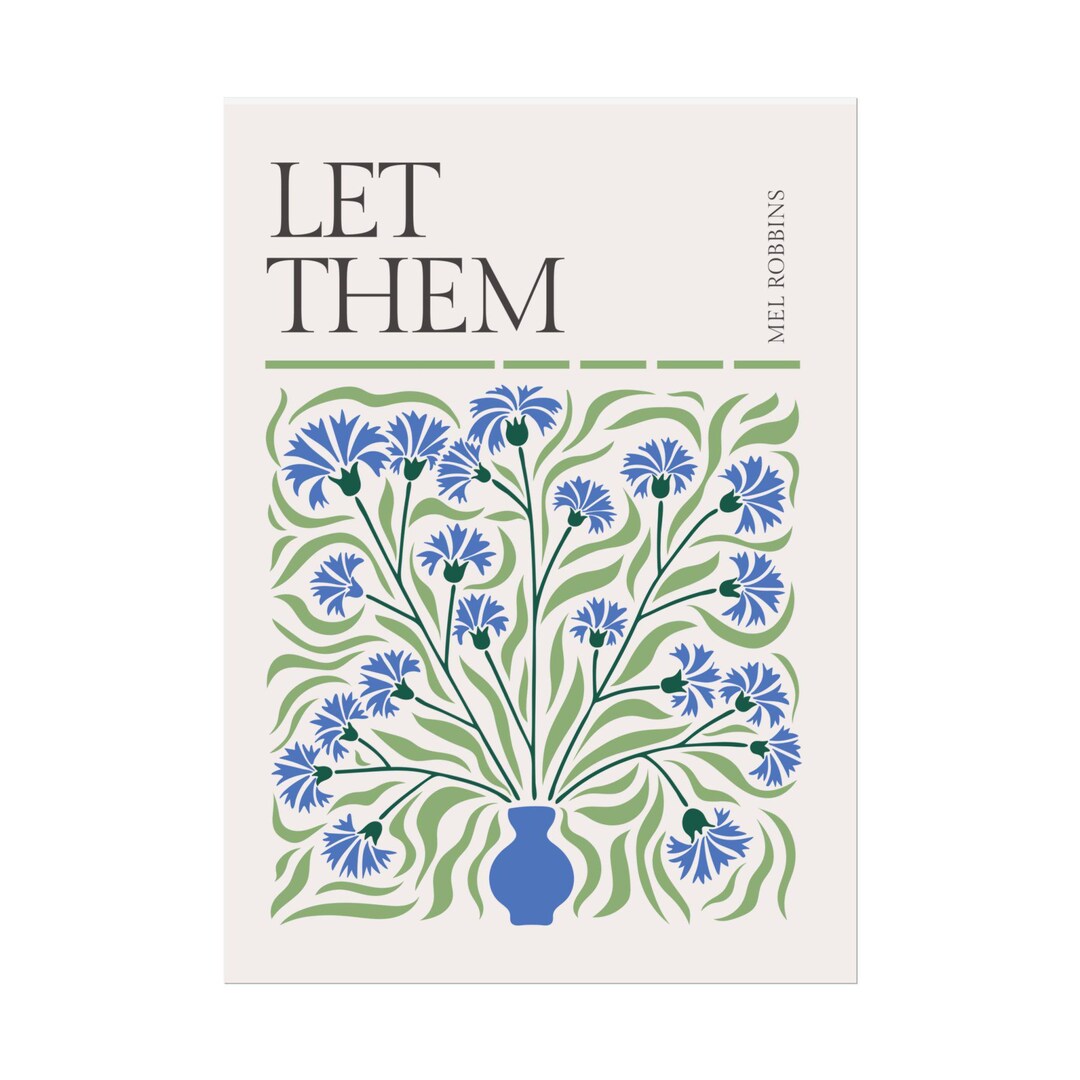 Let Them Theory Mel Robbins Poster Print, Wall Art Decor - Etsy