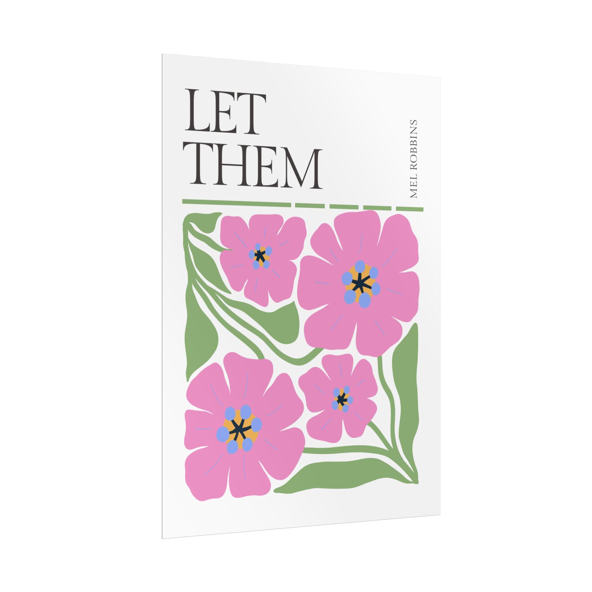 Let Them Theory Mel Robbins Poster, Motivational Wall Art ...