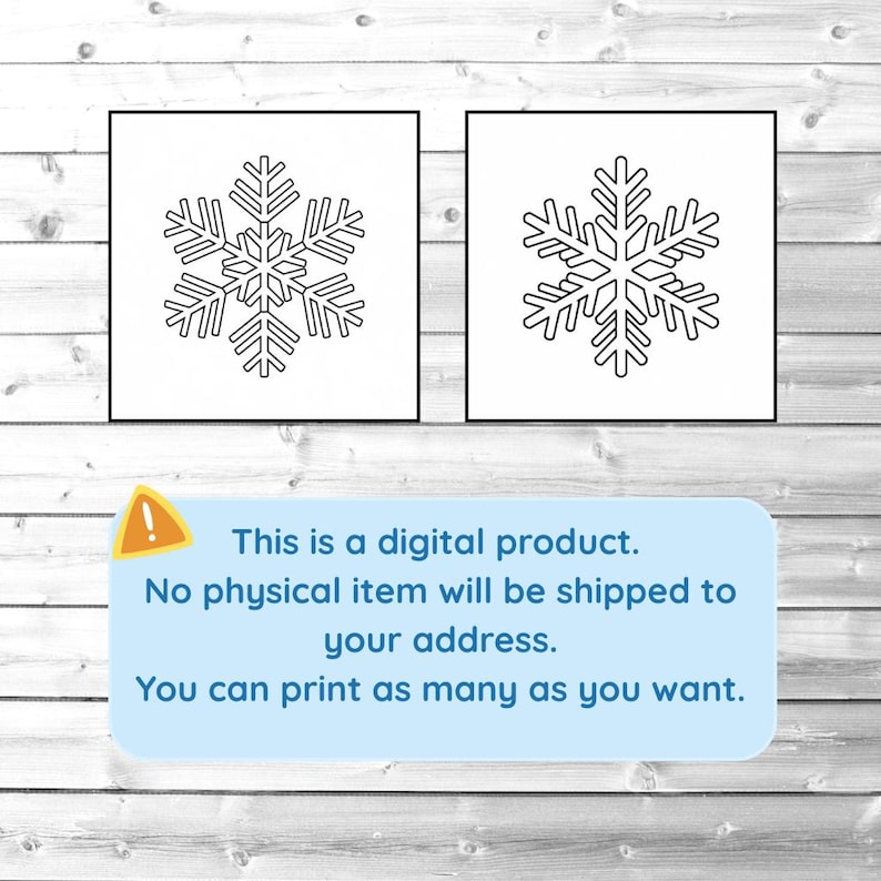 Snowflake Coloring Pages for Kids - 20 Printable Sheets - Digital ...