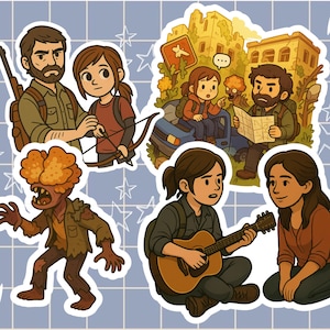 The Last of Us-vinylsticker – glanzende waterdichte enkele stickers voor laptop, tijdschrift, waterfles, game-cadeau-idee