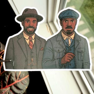 Hoja de pegatinas de Sinners 2025, ilustraciones de pegatinas para amantes del cine, vampiros, Ryan Coogler, Michael B. Jordan, película Sinners