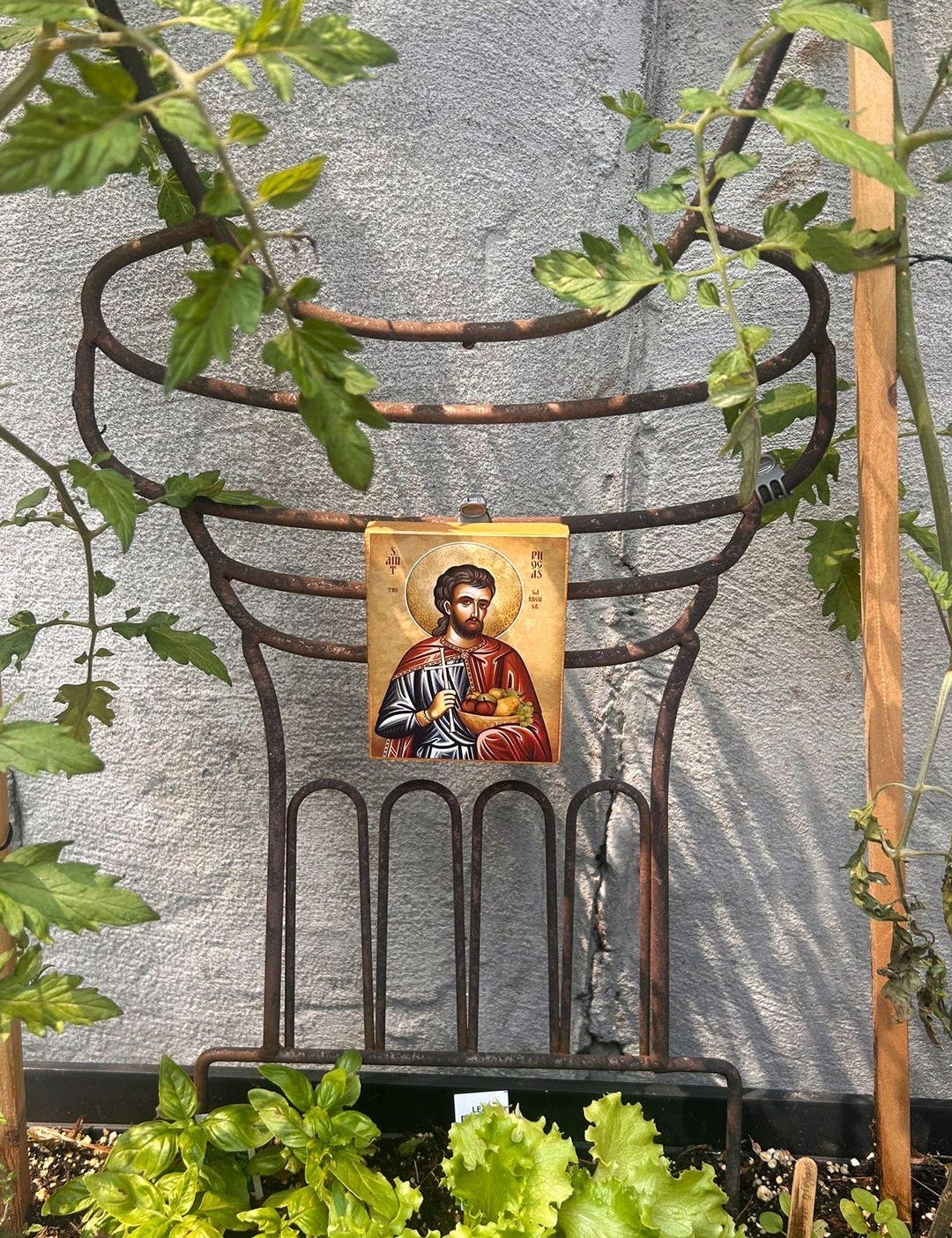 Holy Martyr Phocas the Gardener Orthodox Icon. Byzantine Art. Handmade ...