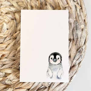 Cute Penguin Notepad | Watercolor Animal Notepad