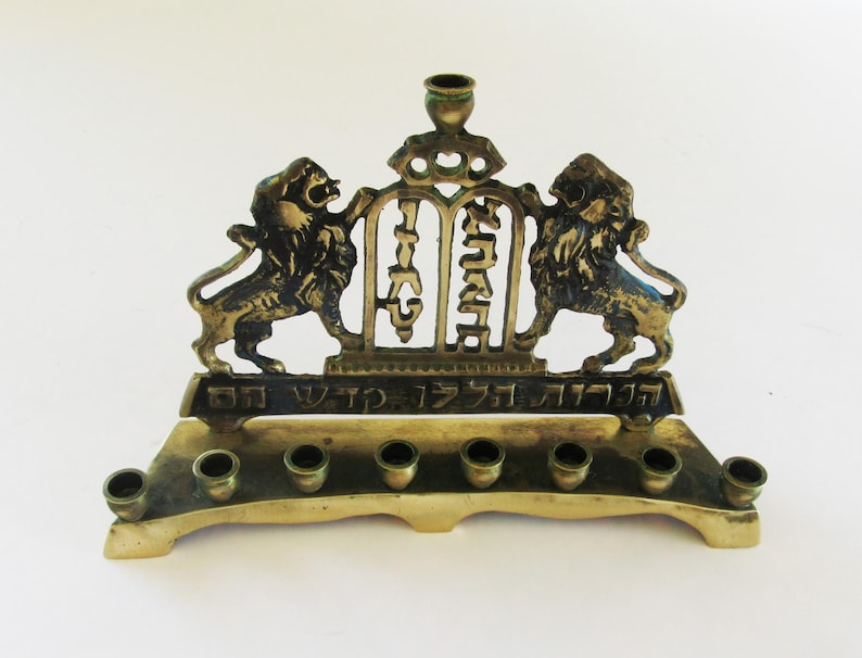 Chanoeka Kandelaar Joodse Menorah Feestelijke Kandelaar 7 Tak Kandelaar