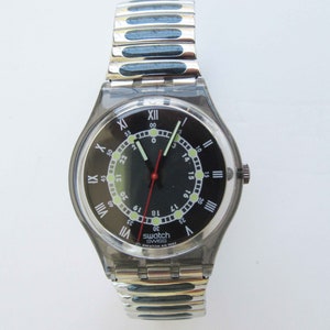 Swatch watch, good condition, good working order. new quality battery, in original box, unused.