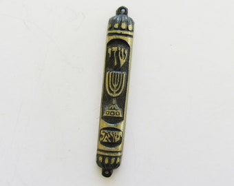 Ein Vintage Mezuzah Etui judaica, hergestellt in Israel.