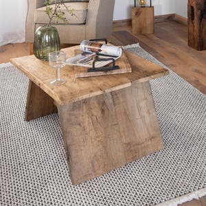 Handmade Reclaimed Chestnut Coffee Table: Rustic Farmhouse Decor