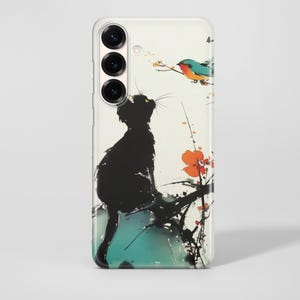 Funda de teléfono de estilo artístico chino con diseño premium compatible con iPhone 16, 15, 14, 13, 12 Pro Max, Samsung S25 Ultra, S24 FE, S23 Plus, A16, A36, A55, A56