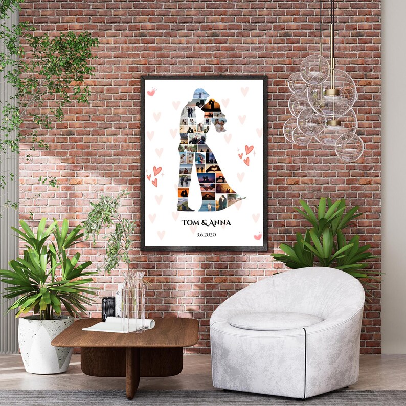 Couple Photo Collage | Personalised Canva Template | Valentine's ...