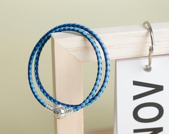 Pandora Moments Double Loop Leather Strap Bracelet, Pandora Classic ME Minimalist Bracelet, Pandora Leather Strap Bracelet, Gift For Her