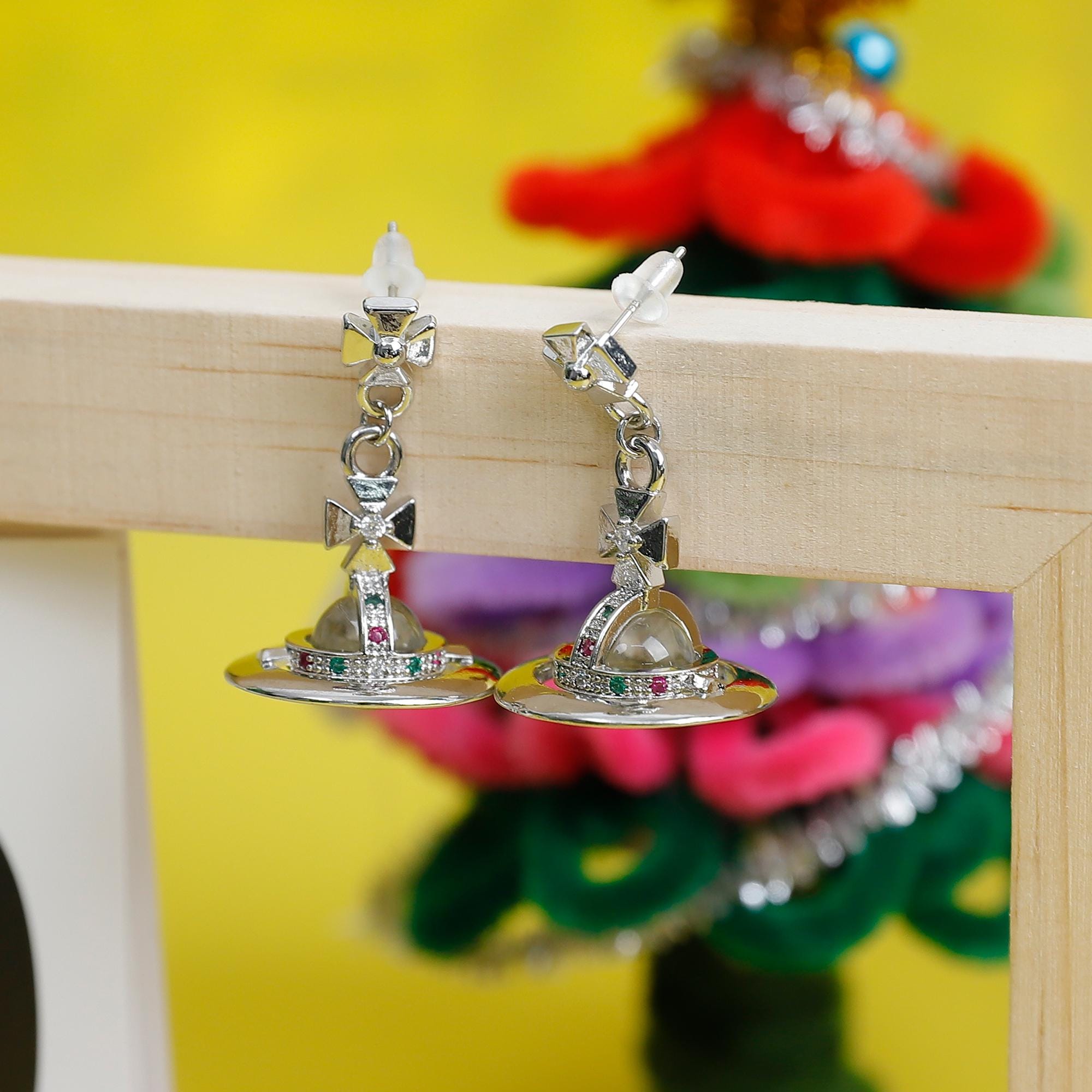 Vivienne Westwood Earrings Orb - Etsy Canada
