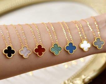 クローバー　カルセドニー　ネックレス　10p クローバーネックレス 10P（カルセドニー） - AR JEWELRY