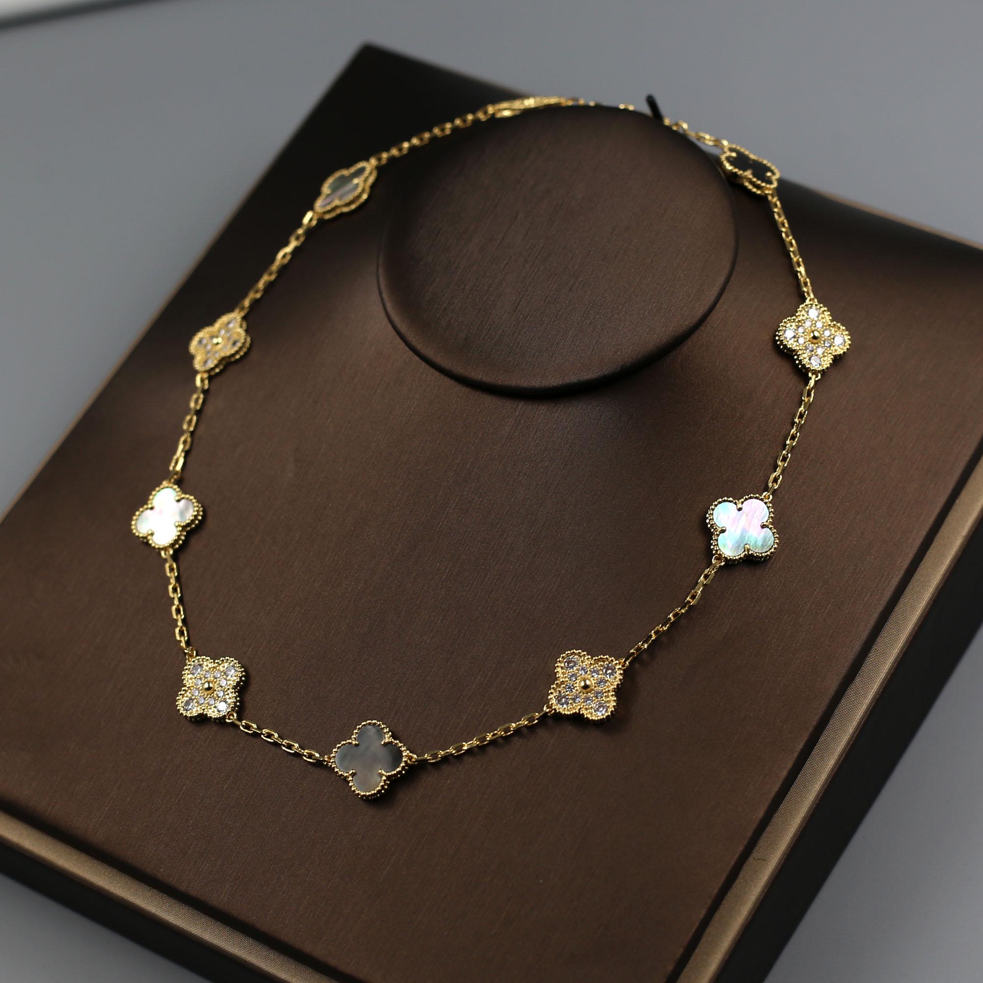 Clover Necklace Van Cleef Silver - Etsy Canada