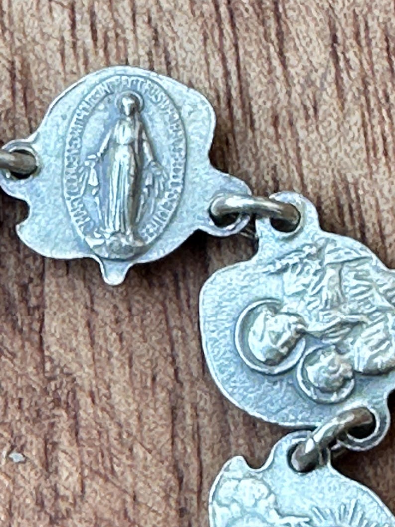 Vintage Catholic 4 Way Scapular Cross Medal Sterling Silver Great Find ...