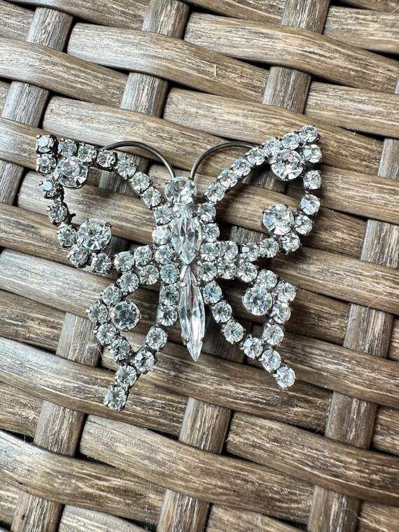 Marquise and round prong setting and soldered  Rh… - image 2