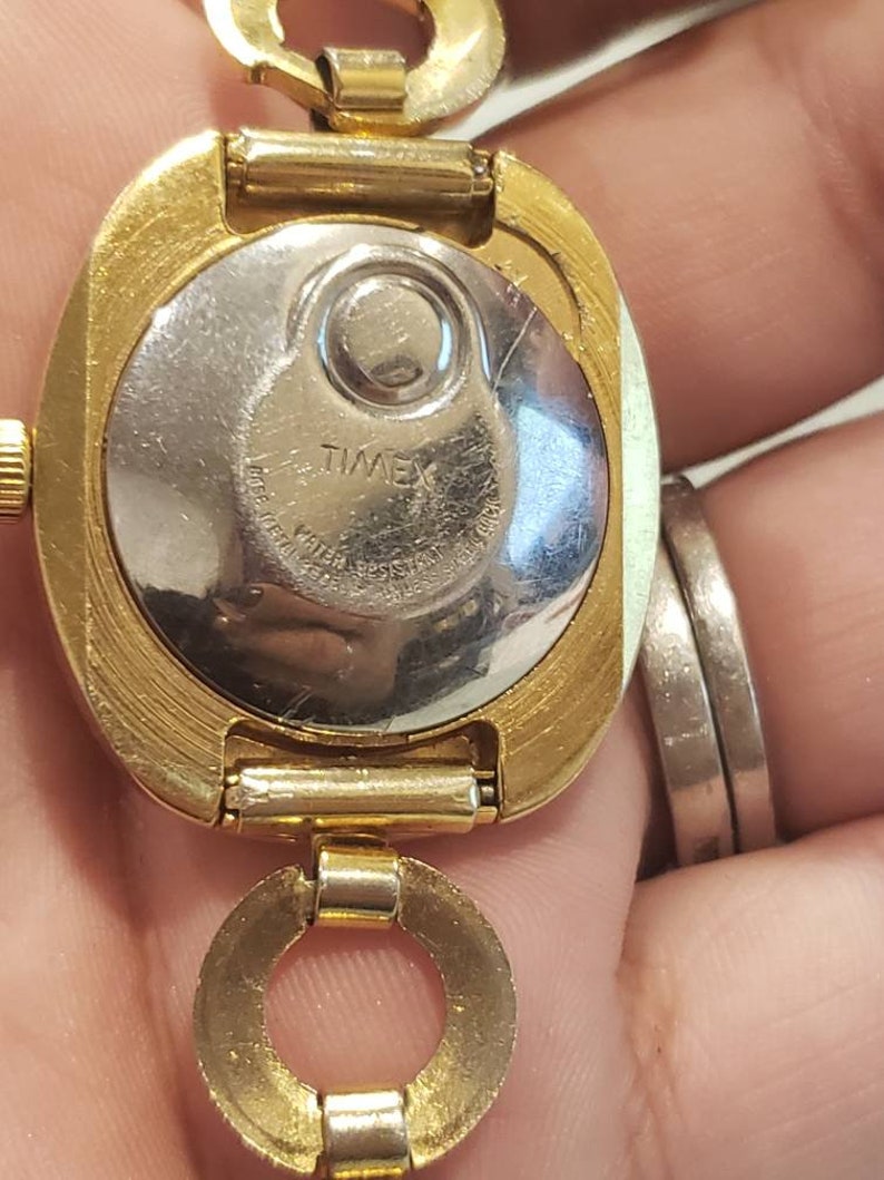 Vintage Timex Electric Gold Tone Date/time Watch Etsy