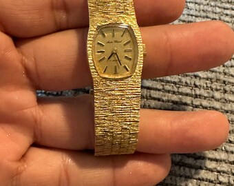 17 Jewel Swiss Ladies Watch Gold Plated 6.5” Andrei Cheval Watch
