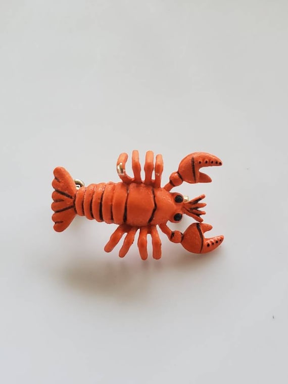 Vintage Lobster brooch Korea cute