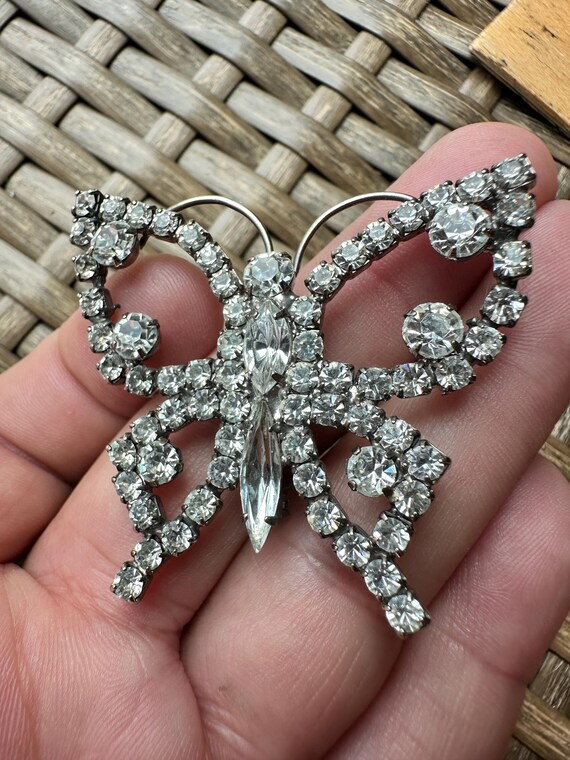 Marquise and round prong setting and soldered  Rh… - image 4