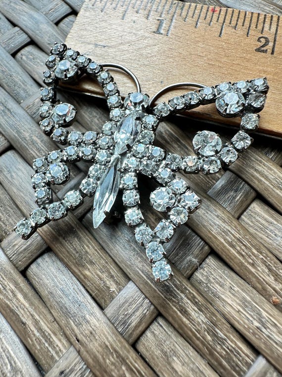 Marquise and round prong setting and soldered  Rh… - image 6