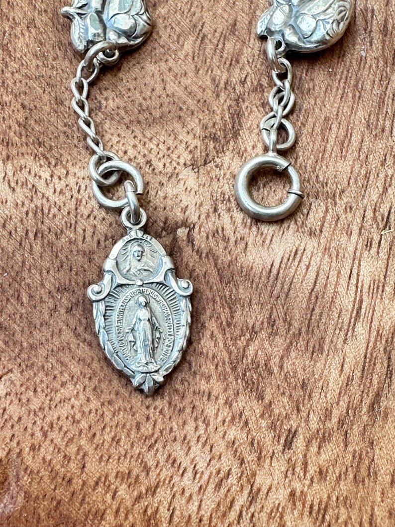 Vintage Catholic 4 Way Scapular Cross Medal Sterling Silver Great Find ...