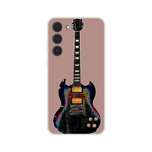 Rock On! Custodia per telefono con chitarra classica - Flessibile, resistente e compatibile con la ricarica wireless