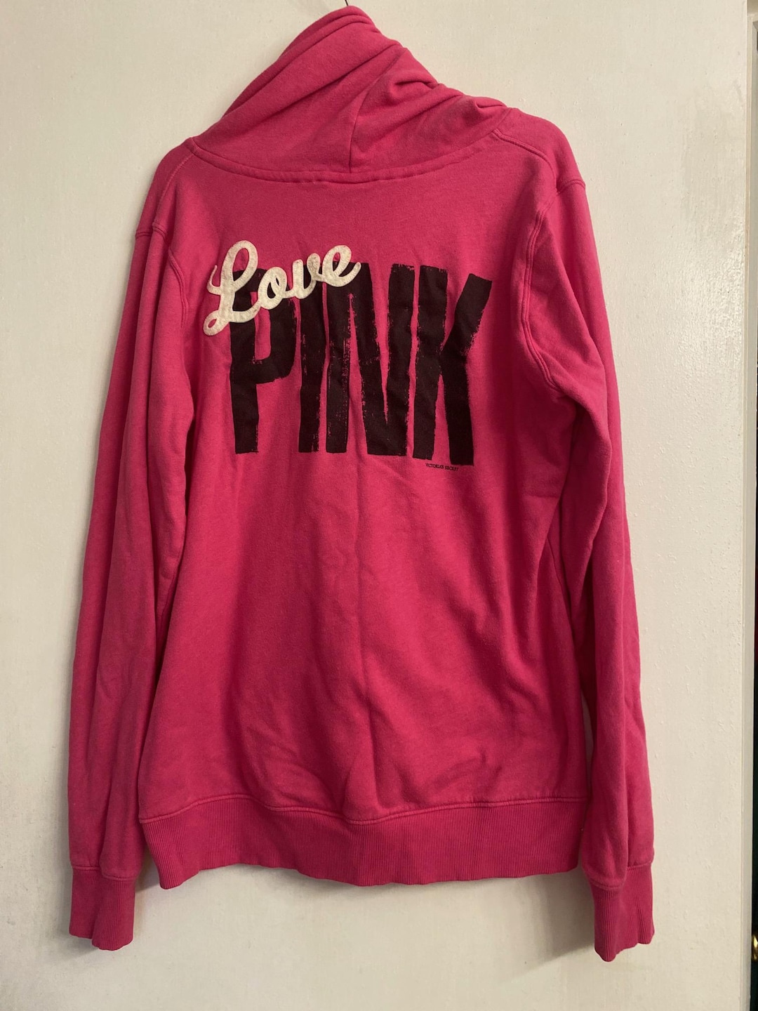Vintage Pink Victorias Secret early 2000s hoodie 🩷
