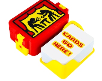 Kartenspiel-Aufbewahrungsbox - Kompatibel mit UNO, UNO Flip, Phase 10: Reisefreundlich, kompakt und mit herausnehmbarem Einsatz