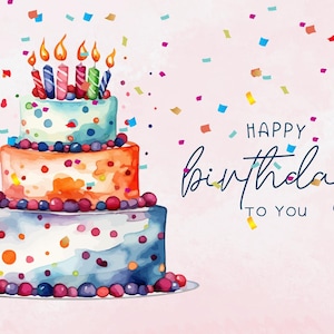 Cartão de feliz aniversário