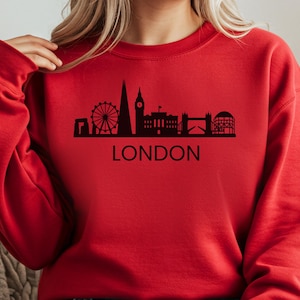 London Sweatshirt, London Hoodie, London Crewneck Sweater, City Sweatshirt,  English Sweater, London Bachelorette Party, UK Sweatshirt