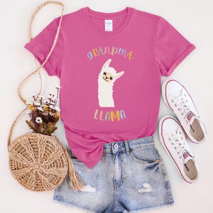 Llama Grandma Tee, Mothers Day Gift Shirt, Mama Llama, Nana Shirt, Grandma T-Shirt, Llama Lover Gift, Grandma Llama T-Shirt, Nana Tee