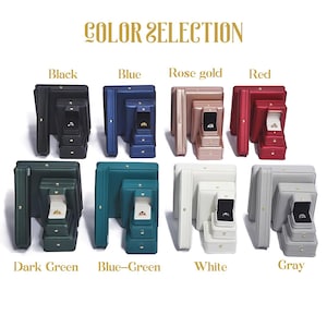 May include: A selection of jewelry boxes in various colors, including black, blue, rose gold, red, dark green, blue-green, white, and gray. Each box set includes multiple sizes, with the text "COLOR SELECTION" at the top.