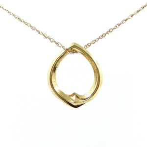 Sterling Silver Twist Pendant with Gold Vermeil | Flare Collection