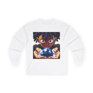Unisex Ultra Cotton Long Sleeve Tee: Vintage Style Graphic Shirt