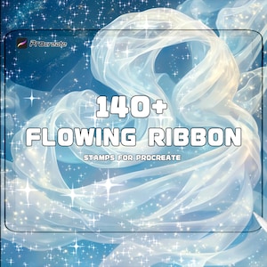Silken Ribbon Brushes for Procreate | Elegant Flowing Ribbon Effects | Decorative and Illustration Art | Commercial Use | Instant Download