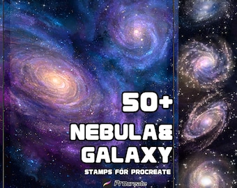 Procreate Nebula Galaxy Brush Set | Cosmic Space Art and Light Effects | Commercial Use | Digital Download