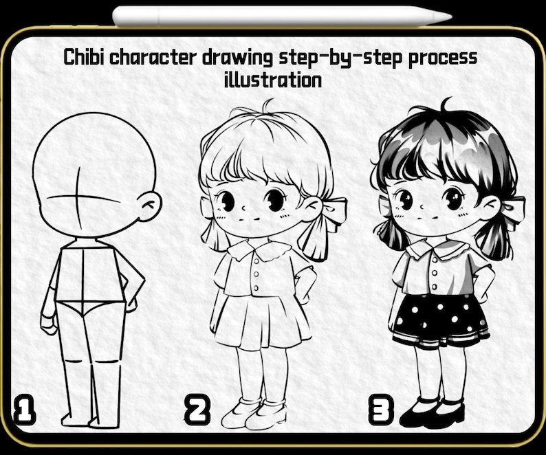 Procreate Chibi Character Brushes | 620+ Anime & Comic Stamps | Cute ...