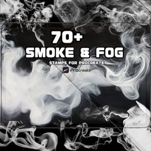 Procreate Smoke and Fog Brush Set: 71 effetti atmosferici (download immediato)