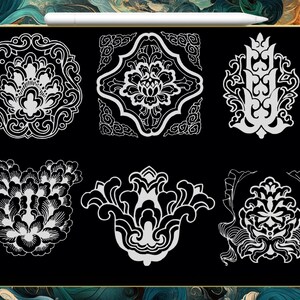 Dunhuang Procreate Brush Set | Chinese Motif & Cultural Stamp Brushes ...