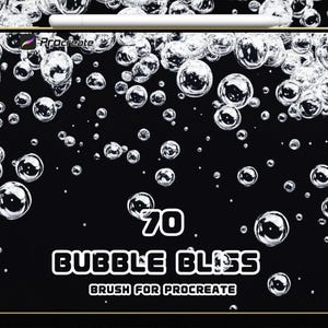 Bubble Bliss Procreate Pinsel: Luftige Struktureffekte (Digitaler Download)