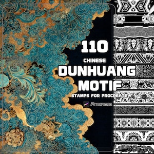 Dunhuang Procreate Brush Set | Chinese Motif & Cultural Stamp Brushes ...