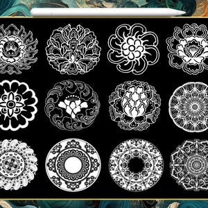 Dunhuang Procreate Brush Set | Chinese Motif & Cultural Stamp Brushes ...