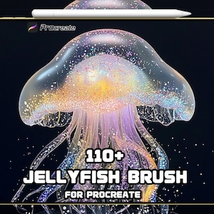 Jellyfish Procreate Brush Set: Ocean-Inspired Digital Art (Instant Download)