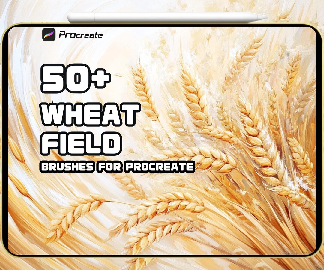 Wheat Field Brush Set for Procreate | Wheat and Grass Brushes for ...