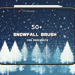 Snowflake Brush Set for Procreate | Winter Brushes